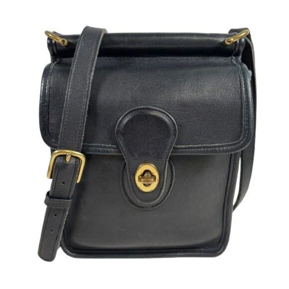 COACH Vintage Dark Navy MURPHY Small Willis Shoulder Crossbody Bag USA 9930